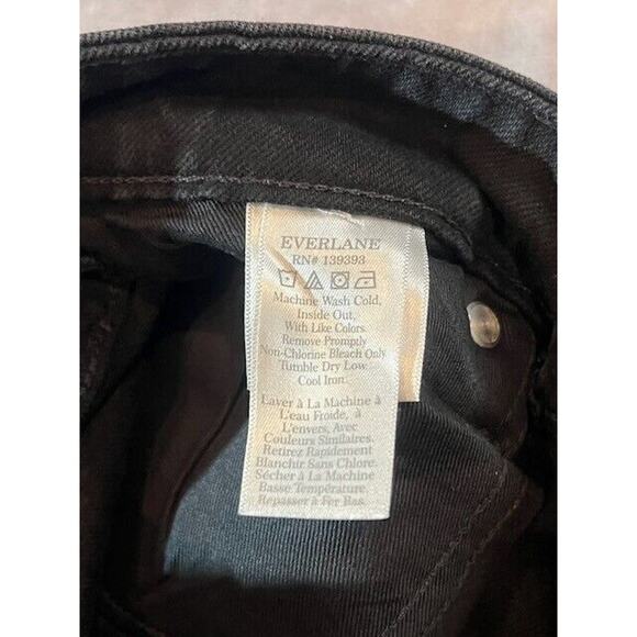 Everlane Womens The Curvy Cheeky Straight Jeans High Rise Black Size 27 NWT - Picture 5 of 12